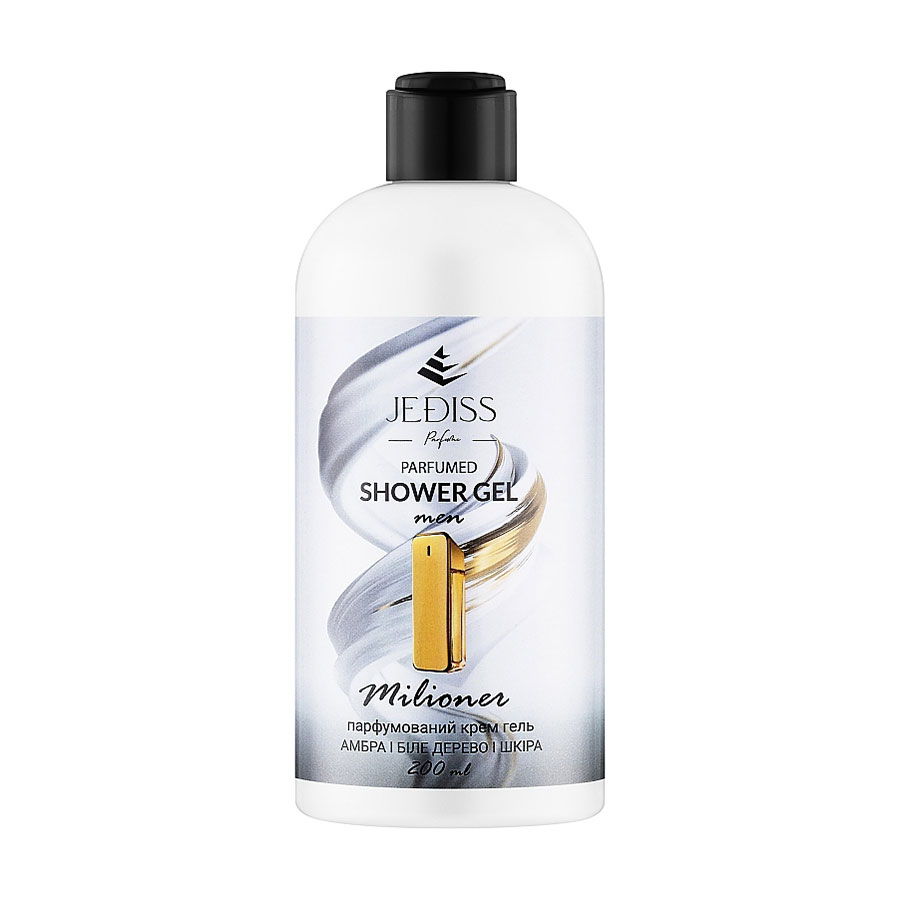 Парфумований крем-гель для душу Jediss Milioner Parfumed Shower Gel чоловічий, 200 мл